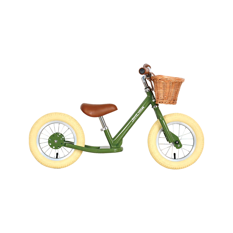 Hyb-003 12 "Hijau dan Kuning Tidak Ada Pedal Sepeda Keseimbangan Fleksibel